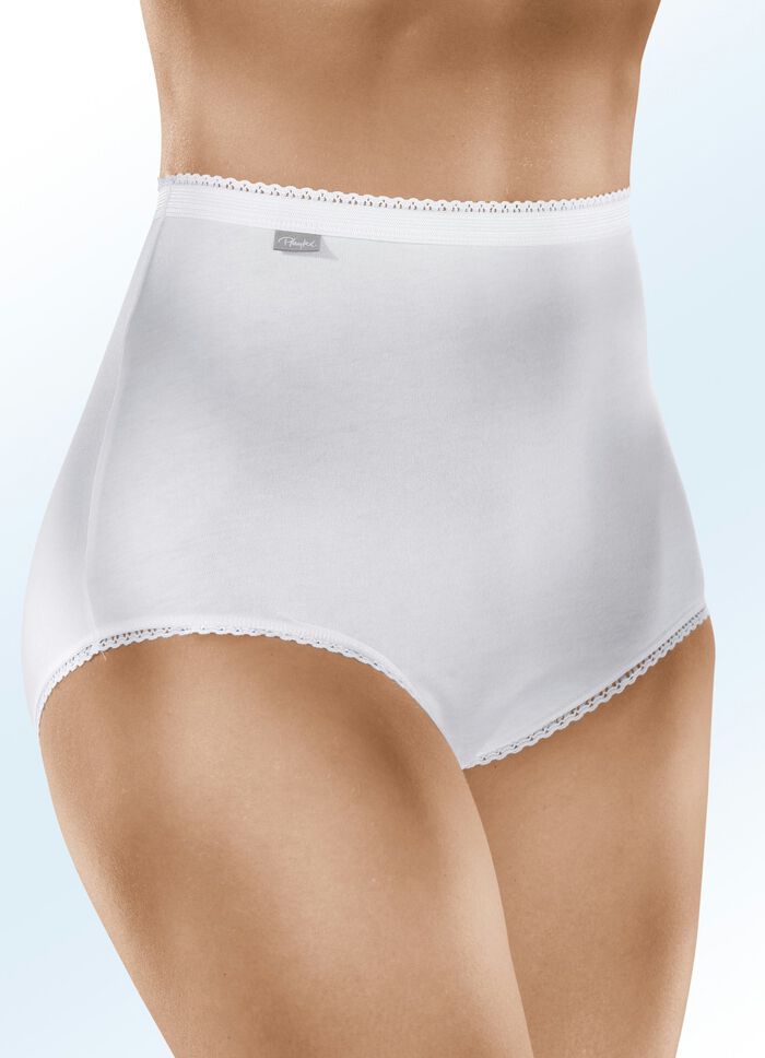 Playtex Dreierpack Slips in extra hoher Form WEISS