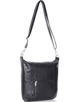 Laurina, Tasche, Damen, mit verstellbarem Umh&auml;ngeriemen SCHWARZ