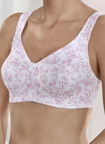 Susa Zweierpack BH mit verst&auml;rktem Vorder- und R&uuml;ckteil 1X WEI&szlig;-ROS&Egrave;-PUDER BEDRUCKT, 1X PUDER