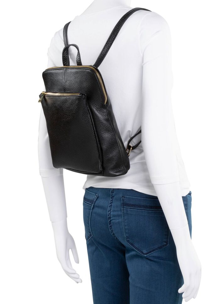 Laurina Rucksack aus genarbtem Kalb-Nappaleder 