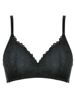 Zauberhafter Naturana BH mit weich gepolsterten Cups SCHWARZ