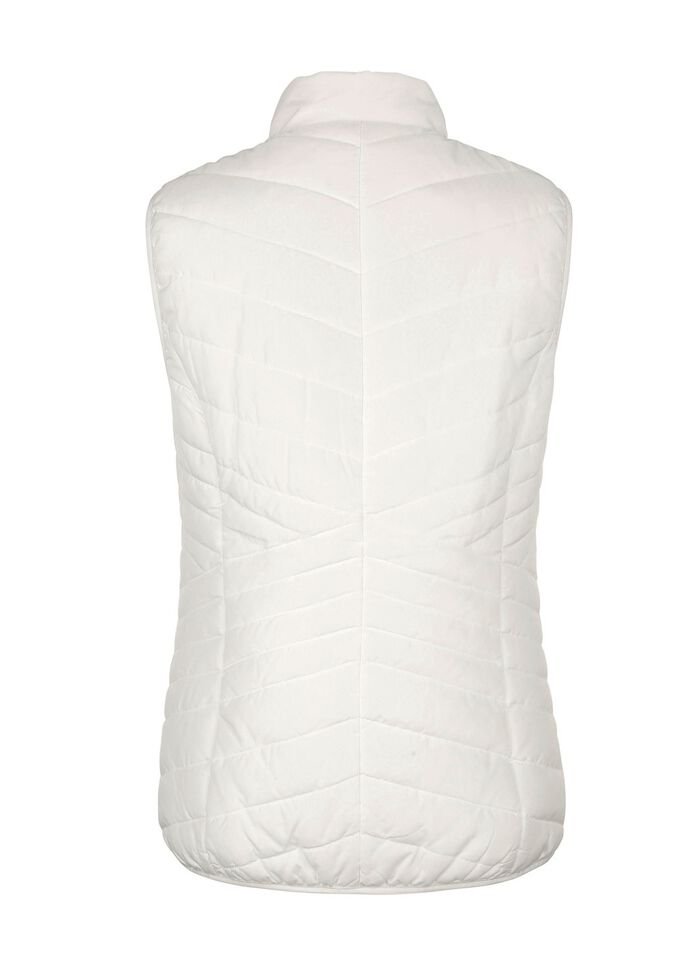 Steppweste mit Kontrastpaspelierung 