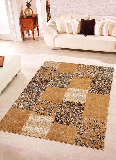 Gewebte Brücken und Teppiche im Patchwork-Dessin 