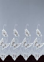 Langstore mit Plauener Stickerei WEISS