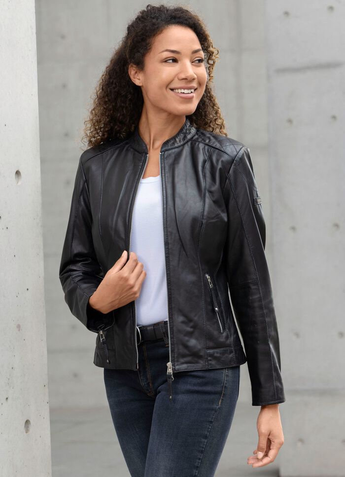 Lederkurzjacke von &bdquo;Cabrini&ldquo; 