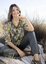 Shirt-Tunika mit V-Ausschnitt 