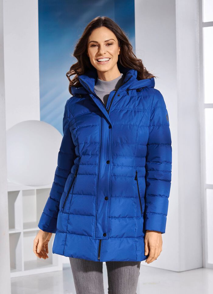 Funktionsjacke mit abnehmbarer Kapuze 