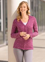 Strickjacke aus Melangegarn 