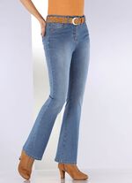 Jeans mit leicht ausgestellter Beinweite 