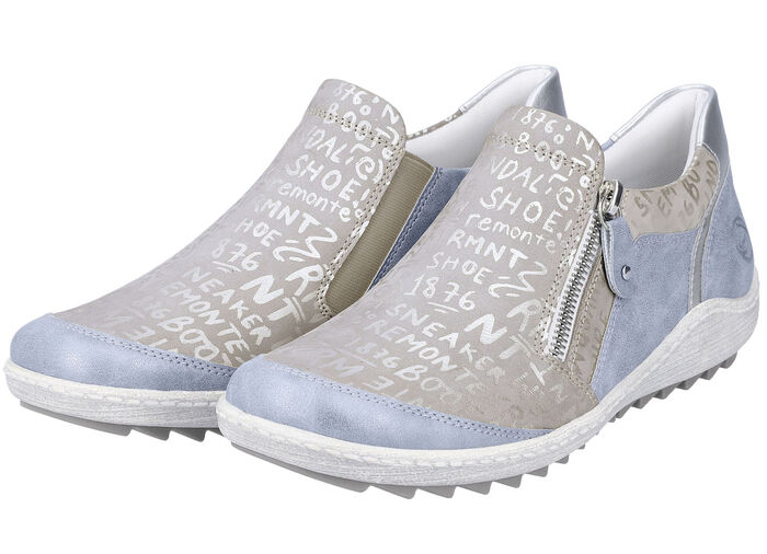 Remonte Slipper mit herausnehmbarer Einlage BLEU-SILBERGRAU