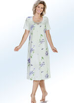 Zweierpack Nachthemden mit kurzen &Auml;rmeln und Spitze 