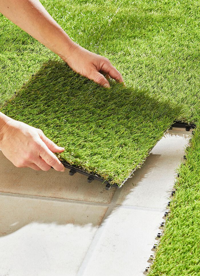 Rasenfliesen aus Polypropylen, 10er-Pack 