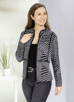 Flauschige Blusenjacke 