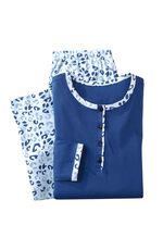 Zweierpack Schlafanz&uuml;ge, langarm mit Knopfleiste   