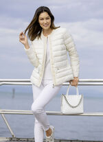 Jacke mit dekorativer Perlenzier 