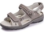 Waldl&auml;ufer, sportliche Damen-Sandalen, Weite H, mit herausnehmbarem Fu&szlig;bett GRAFIT-HELLGRAU