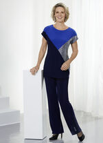 Weich flie&szlig;ende Hose MARINE