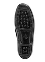 Slipper aus elastischem Strickmaterial mit Schn&uuml;rung SCHWARZ