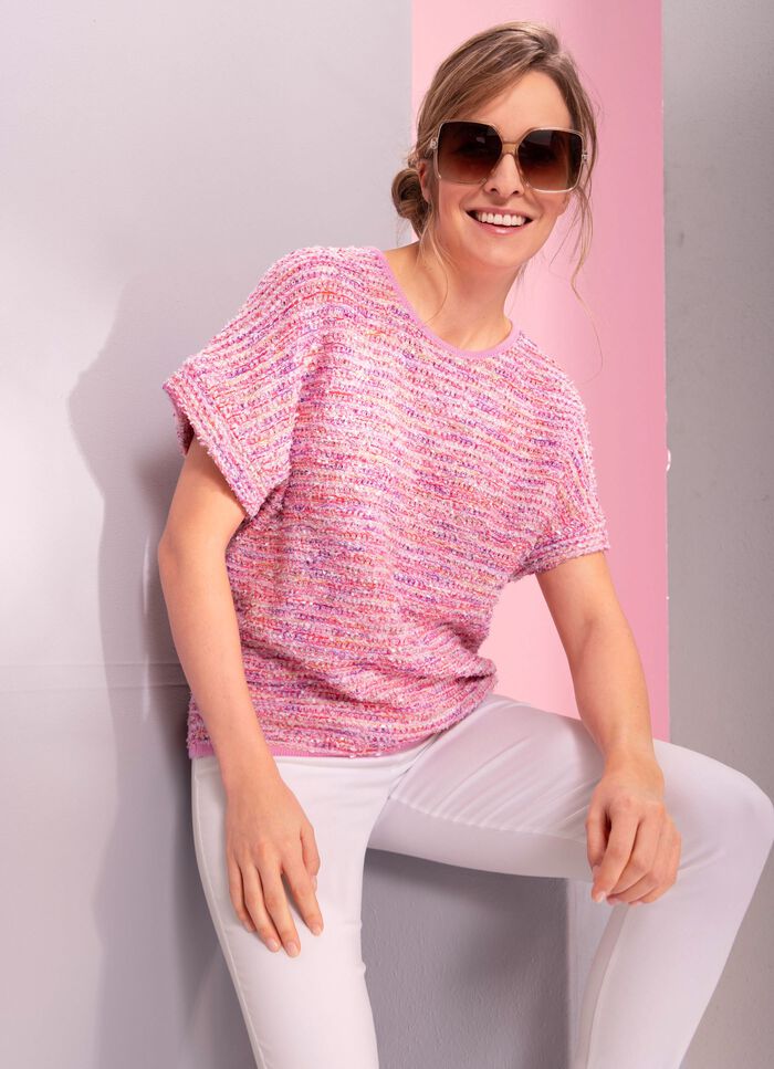 Pullover mit hochwertigem Effektgarn 