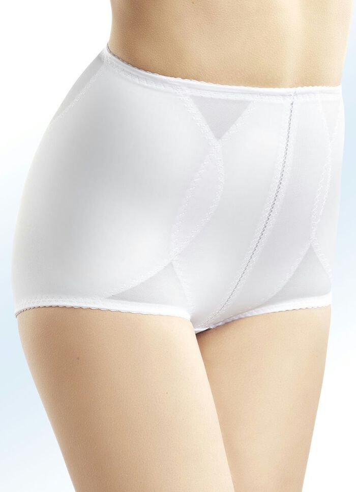 Susa Miederhose mit Verstärkung rundum WEISS