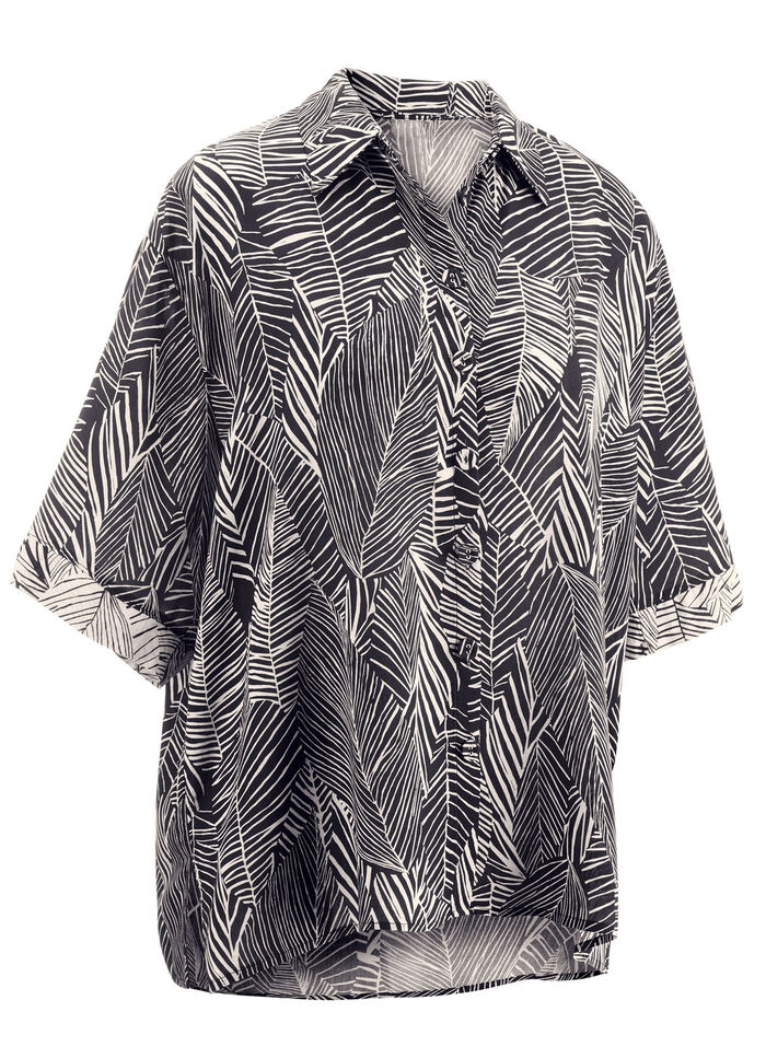 Laurina Bluse mit kurzen Ärmeln 