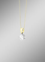 Solit&auml;r-Anh&auml;nger in Bicolor mit Brillant 