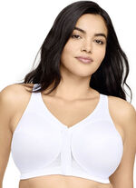Glamorise St&uuml;tz-BH mit praktischem Vorderverschluss WEISS