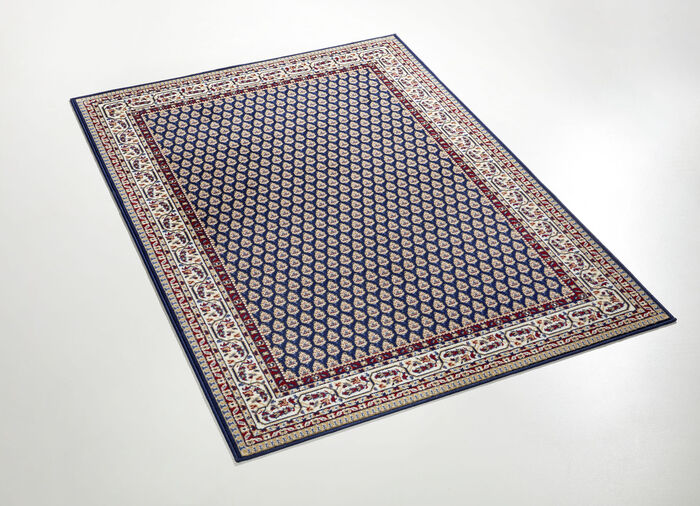 Br&uuml;cken/Teppiche und Bettumrandungen mit Mir-Muster BLAU