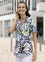 Shirt-Tunika mit Inkjet-Druck 