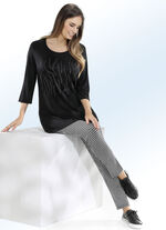 Hose mit trendiger Hahnentritt-Dessinierung 