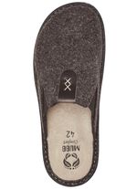 Mubb Pantoffel mit seitlich eingesetzten Gummiz&uuml;gen BRAUN