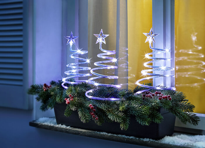 Spiral-B&auml;umchen, 3er-Set 