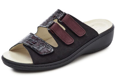ELENA EDEN, bequeme Damen-Pantoletten, Weite H, mt herausnehmbarem Fußbett 