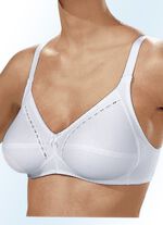 Naturana Zweierpack  BH mit dekorativem Spitzenband in den Cups 2X WEISS