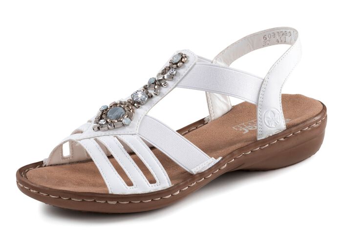 Sandalen mit Schmucksteinchen 