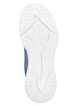 Schn&uuml;r-Sneaker aus effektvoll strukturiertem Textilmaterial JEANSBLAU