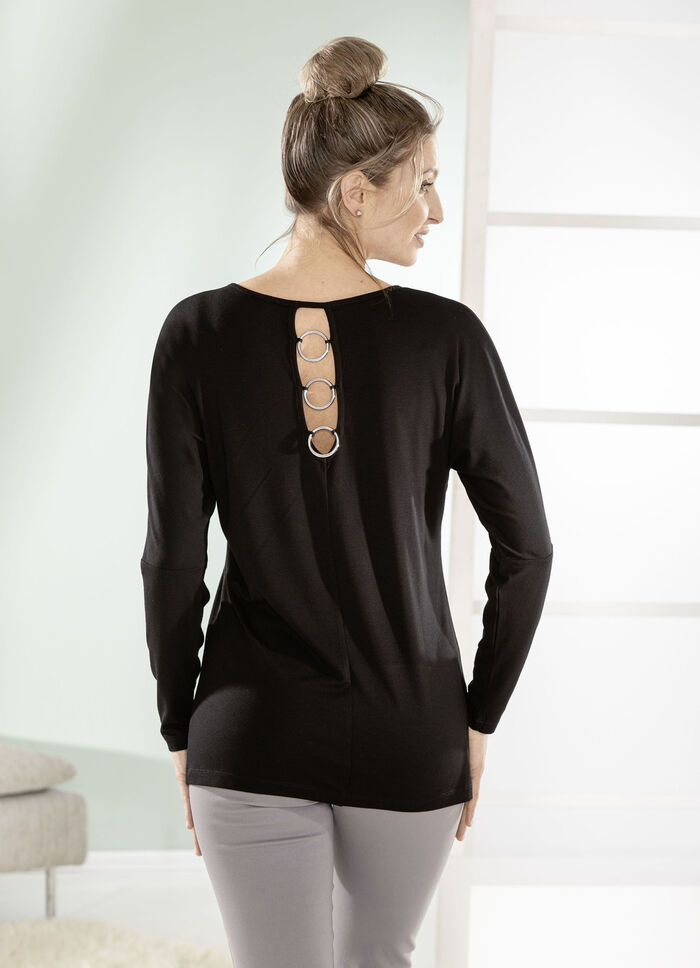 Shirt mit langen Fledermaus&auml;rmeln 