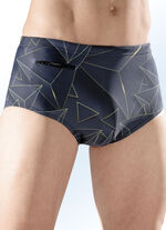 Badehose in höherer Slipform mit Reißverschlusstasche 