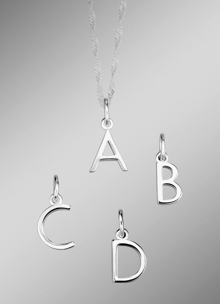Bezaubernde Buchstaben-Anh&auml;nger aus Silber 