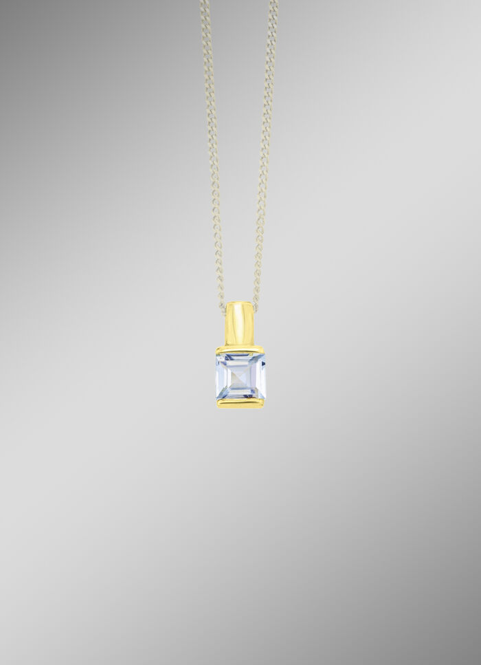 Einzigartiger Anhänger mit Blautopas 