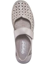 Gemini Slipper aus weichem Rindleder KIESEL