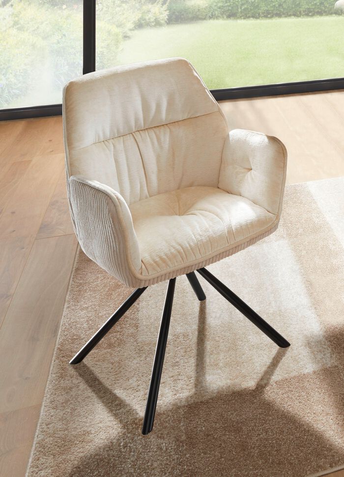 Armlehnenstuhl, 2er-Set, in XXL-Sitzbreite 