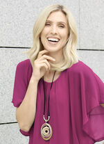 Herrliche Halskette aus interessantem Materialmix 