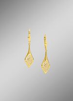 Bewegliche, durchbrochene und gl&auml;nzende Ohrringe 