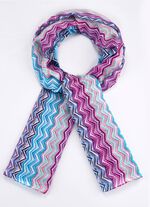 Schal mit Zickzack-Dessin 