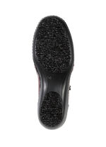 ELENA EDEN Bootie aus teilweise reptilgepr&auml;gtem Nappaleder BURGUND