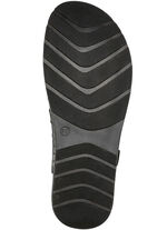 Gemini Sandale mit elastischer Zierschn&uuml;rung SCHWARZ