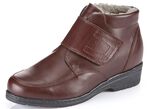 ELENA EDEN Stiefelette aus Rind-Anilinleder BORDEAUX
