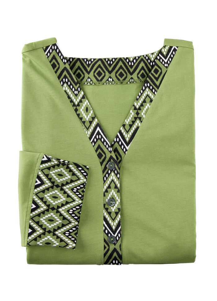 Zweierpack Nachthemden mit 3/4 langen Ärmeln  