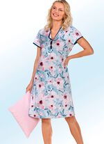 Nachthemd mit Kontrasteinfassungen 